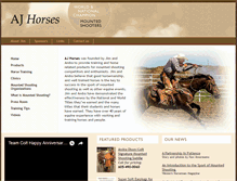 Tablet Screenshot of ajhorses.com